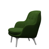 Fri Fåtölj med stativ i aluminium från Fritz Hansen - Hallingdal - 960 Grass Green - Jacobsen Plus