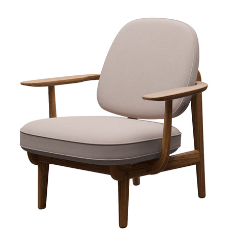 Fred Fåtölj, oljad ek från Fritz Hansen - Christianshavn - 1110 Yellow - Jacobsen Plus
