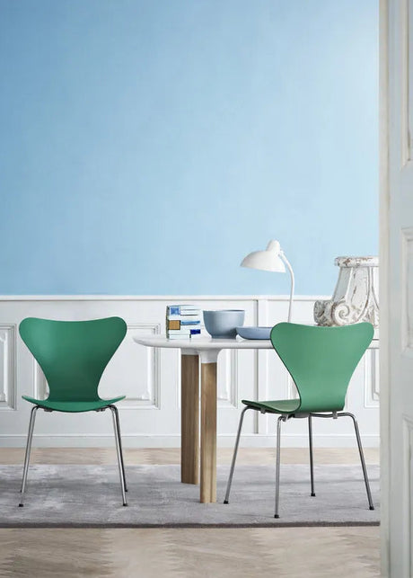 Analog Bord JH63 från Fritz Hansen - Vit laminat / Vit / Ek - Jacobsen Plus
