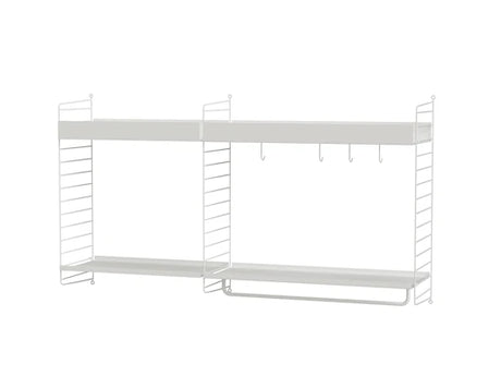 Köksbokhylla, paket A från String Furniture - Vit - vit - Jacobsen Plus