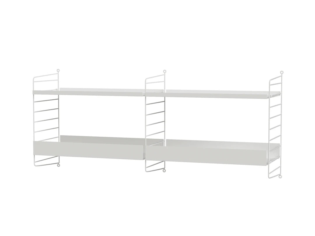 Köksbokhylla, paket B från String Furniture - Vit - vit - Jacobsen Plus