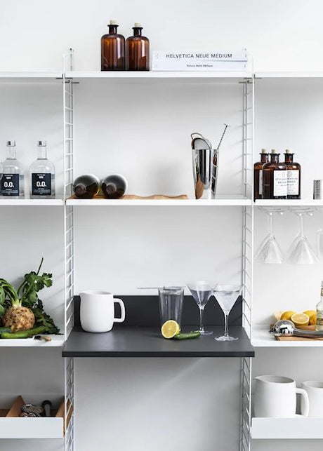 Köksbokhylla, paket L från String Furniture - Vit - vit - Jacobsen Plus