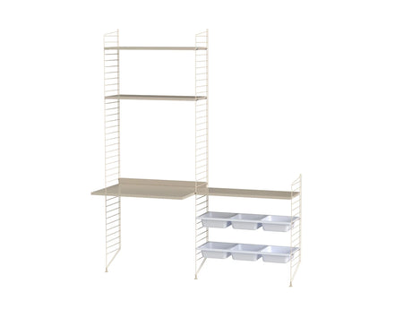 Barnrum, paket E från String Furniture - Vit - vit - Jacobsen Plus