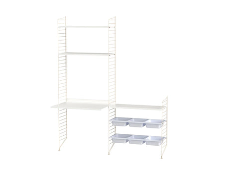 Barnrum, paket E från String Furniture - Vit - vit - Jacobsen Plus