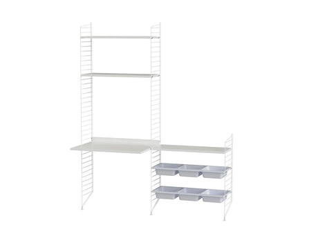 Barnrum, paket E från String Furniture - Vit - vit - Jacobsen Plus