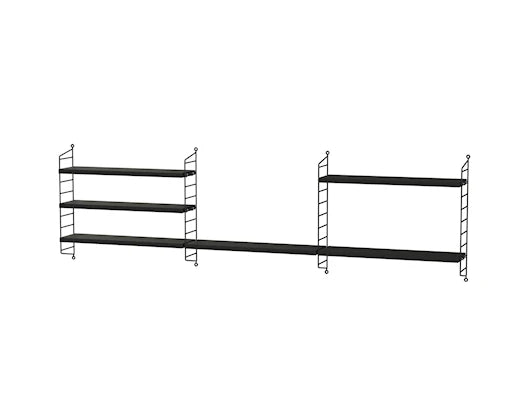 Barnrum, bundle H från String Furniture - Svart - svart ask - Jacobsen Plus
