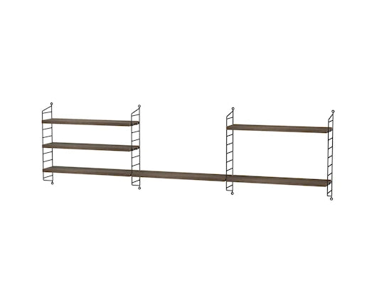 Barnrum, bundle H från String Furniture - Svart - valnød - Jacobsen Plus