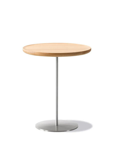 Pal Bord Ø44 från Fredericia Furniture - H: 38 cm / Ek ljus olie / Svart - Jacobsen Plus