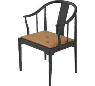 Kinastolen av Hans J. Wegner - Kirsebær / Aura / Svart-brun - Jacobsen Plus