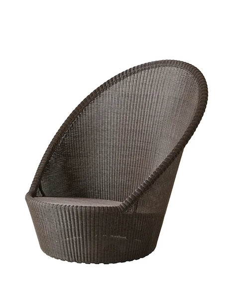 Kingston Solstol med hjul från Cane-line - Mocca / Ingen dyna - Jacobsen Plus