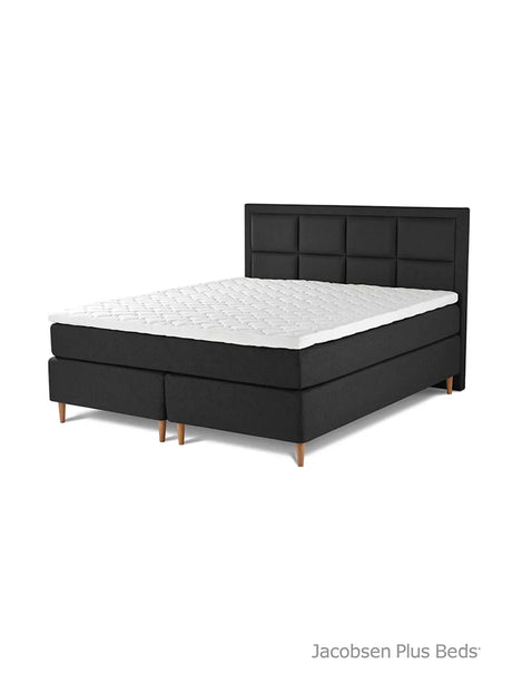 Jacobsen Plus Beds – Kontinentalsäng, Antracit - 180 x 200 cm / Medium-medium - Jacobsen Plus