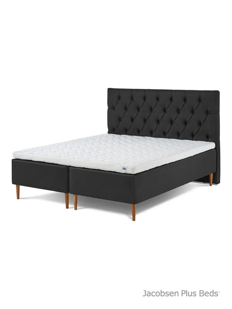Jacobsen Plus Beds – Classic Box Säng, Antracit - 180 x 200 cm / Medium-medium - Jacobsen Plus