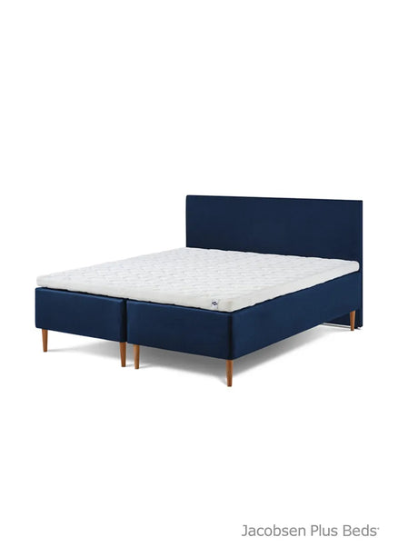 Jacobsen Plus Beds – Classic Box Säng, Blå - 180 x 200 cm / Medium-medium - Jacobsen Plus