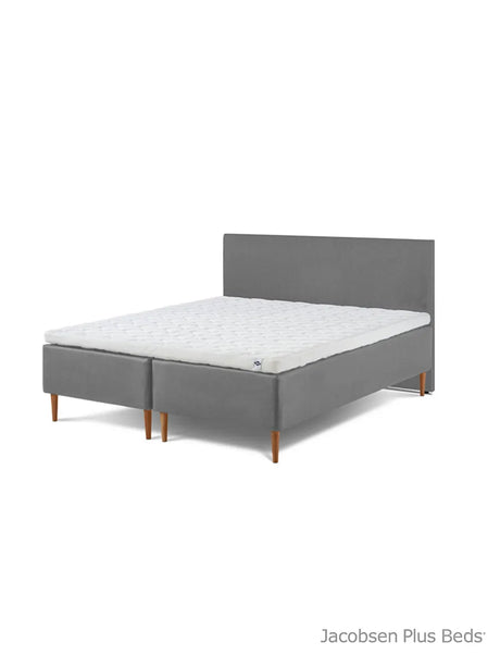 Jacobsen Plus Beds – Classic Box Säng, Grå - 180 x 200 cm / Medium-medium - Jacobsen Plus
