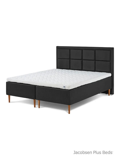 Jacobsen Plus Beds – Classic Box Säng, Antracit - 180 x 200 cm / Medium-medium - Jacobsen Plus
