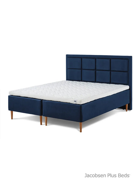 Jacobsen Plus Beds – Classic Box Säng, Blå - 180 x 200 cm / Medium-medium - Jacobsen Plus