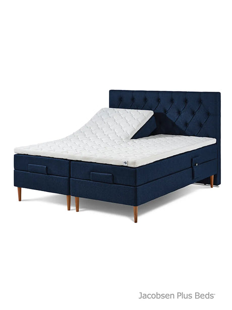 Jacobsen Plus Beds – Elevationssäng, Blå - 180 x 200 cm / Medium-medium - Jacobsen Plus
