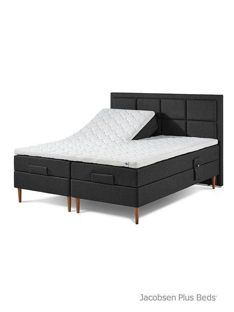 Jacobsen Plus Beds – Elevationssäng, Antracit - 180 x 200 cm / Medium-medium - Jacobsen Plus