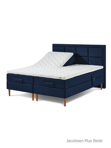 Jacobsen Plus Beds – Elevationssäng, Blå - 180 x 200 cm / Medium-medium - Jacobsen Plus