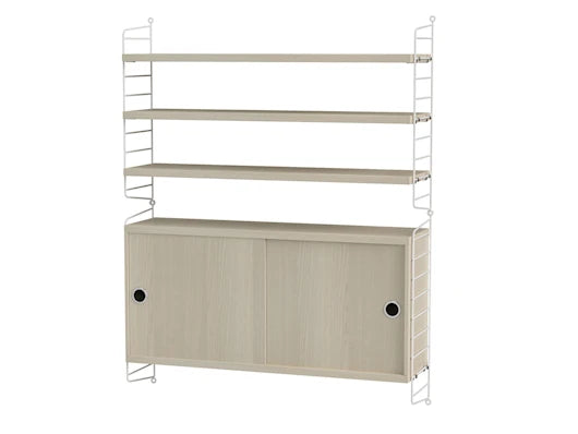 Bokhylla, Living Room I från String - Vit - ask - Jacobsen Plus