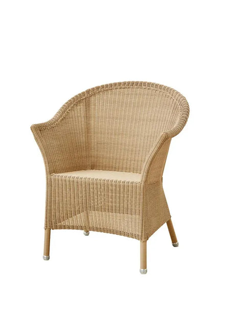 Lansing Trädgårdsstol från Cane-line - Taupe / Ingen dyna - Jacobsen Plus