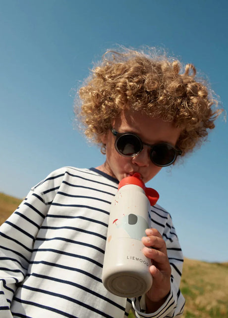 Falk Water Bottle 350 ml, circus/sandy från Liewood - 2 - Jacobsen Plus