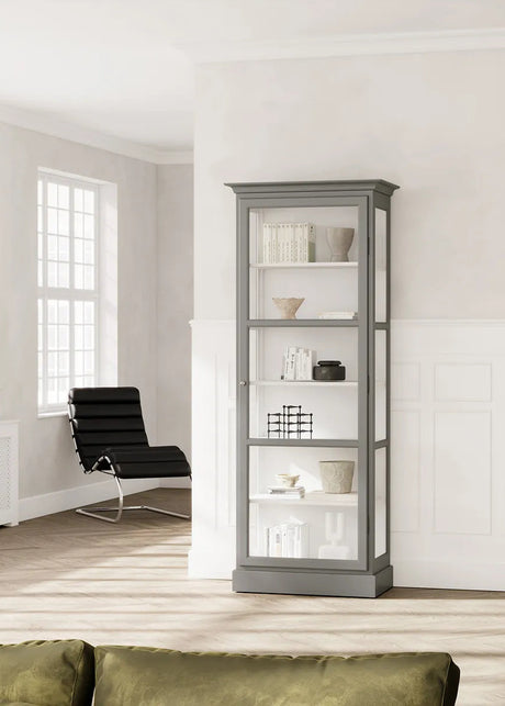 Vitrinskåp Classic V1, antracit från Lindebjerg Design - 2 - Jacobsen Plus