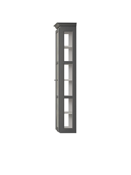 Vägghängt Vitrinskåp Classic V4, antracit från Lindebjerg Design - 4 - Jacobsen Plus