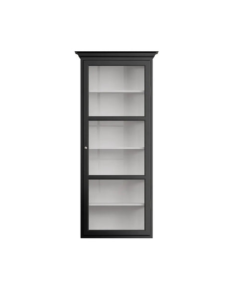 Väggmonterat Vitrinskåp Classic V4, svart från Lindebjerg Design - Jacobsen Plus