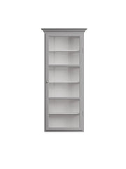 Väggmonterat Vitrinskåp Classic V4, ljusgrå från Lindebjerg Design