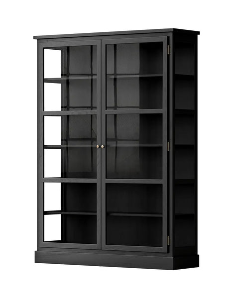 Vitrinskåp N2, mörk ek från Lindebjerg Design - 3 - Jacobsen Plus