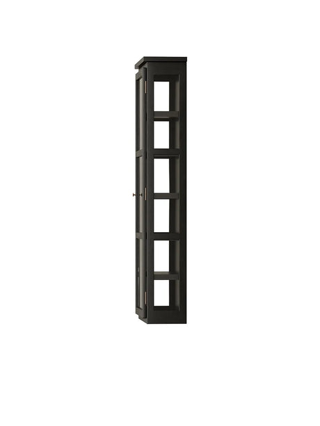 Väggmonterat Vitrinskåp N4, mörk ek från Lindebjerg Design - 4 - Jacobsen Plus