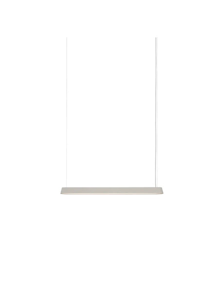 Linear Pendellampa 87,2 cm, grå från Muuto - Jacobsen Plus