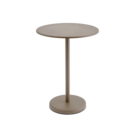 Linear Steel cafébord Ø70 cm, H95 cm från Muuto - Svart - Jacobsen Plus