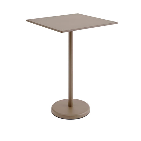 Linear Steel cafébord 70x70cm, H105 cm från Muuto - Svart - Jacobsen Plus
