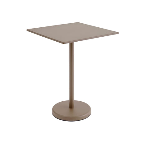 Linear Steel cafébord 70x70cm, H95 cm från Muuto - Svart - Jacobsen Plus
