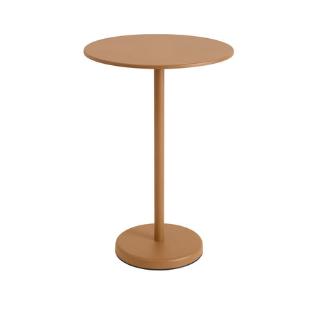 Linear Steel cafébord Ø70 cm, H105 cm från Muuto - Svart - Jacobsen Plus