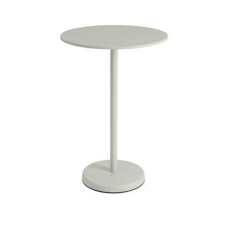Linear Steel cafébord Ø70 cm, H105 cm från Muuto - Svart - Jacobsen Plus