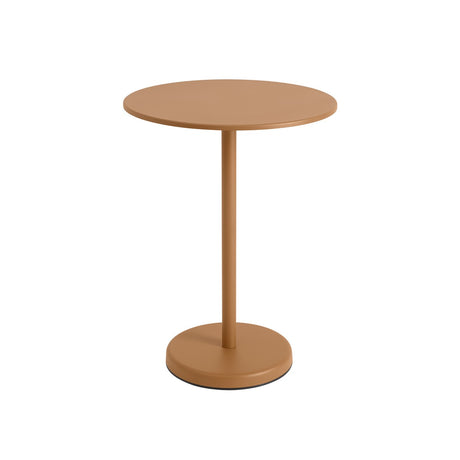 Linear Steel cafébord Ø70 cm, H95 cm från Muuto - Svart - Jacobsen Plus
