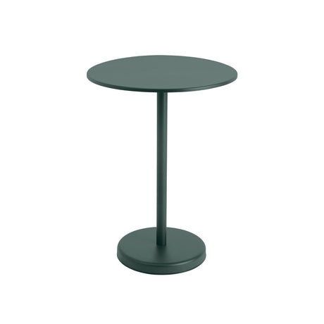 Linear Steel cafébord Ø70 cm, H95 cm från Muuto - Svart - Jacobsen Plus