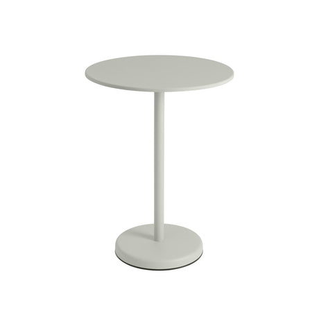 Linear Steel cafébord Ø70 cm, H95 cm från Muuto - Svart - Jacobsen Plus