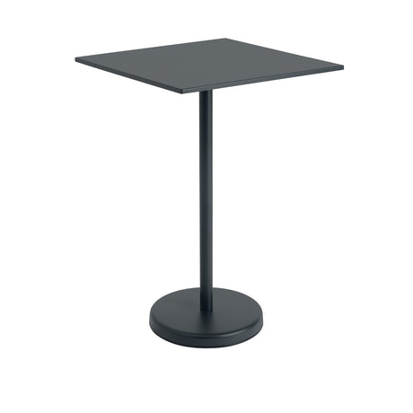 Linear Steel cafébord 70x70cm, H105 cm från Muuto - Svart - Jacobsen Plus
