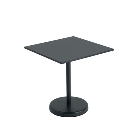 Linear Steel cafébord 70x70cm, H73 cm från Muuto - Svart - Jacobsen Plus