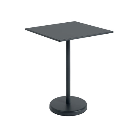 Linear Steel cafébord 70x70cm, H95 cm från Muuto - Svart - Jacobsen Plus