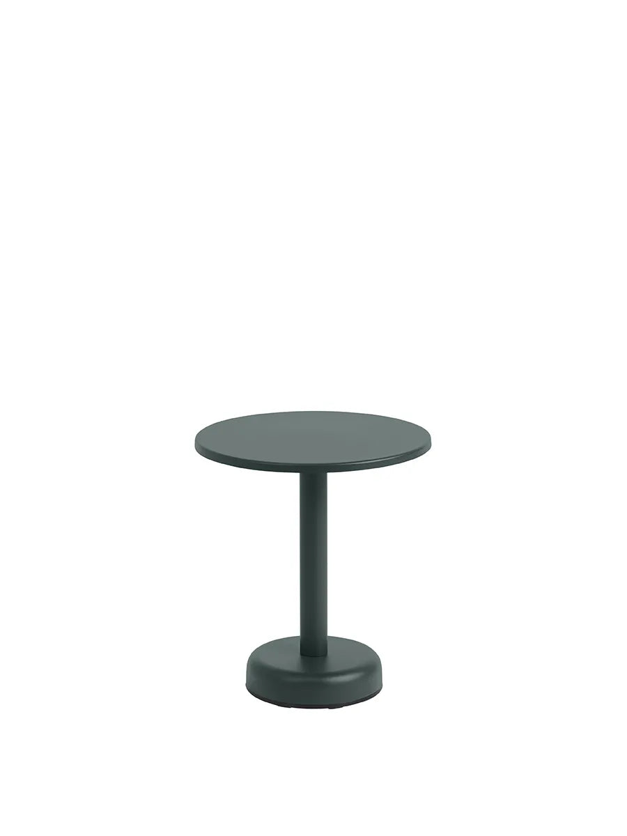 Linear Steel soffbord, Ø42 från Muuto - Dark green - Jacobsen Plus