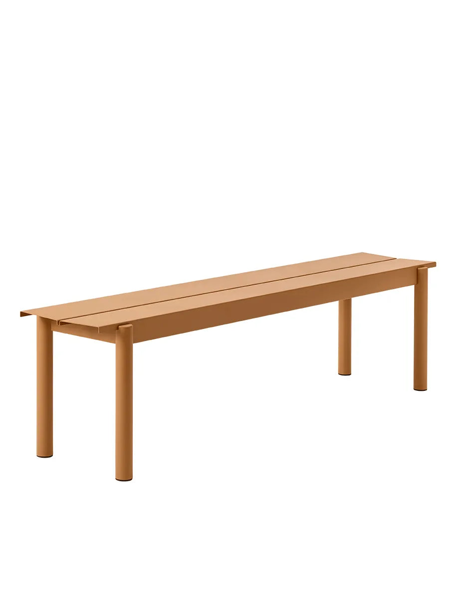 Linear Steel bänk, 170 cm från Muuto - Burnt orange - Jacobsen Plus