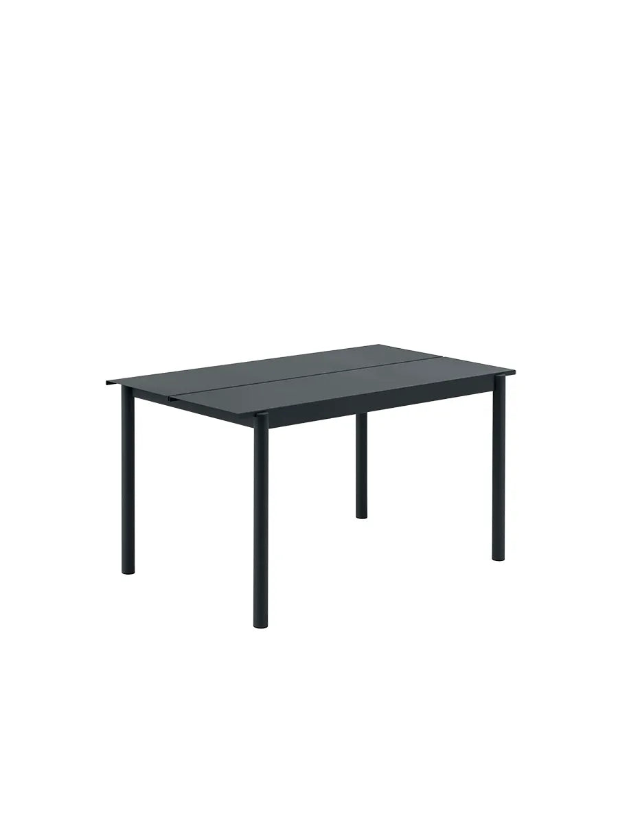 Linear Steel Bord, 140x75 cm från Muuto - Anthracite black - Jacobsen Plus