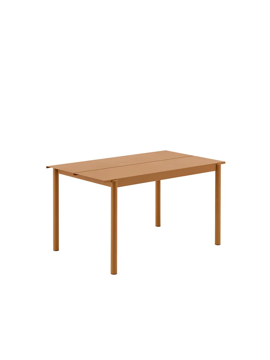 Linear Steel Bord, 140x75 cm från Muuto - Burnt orange - Jacobsen Plus