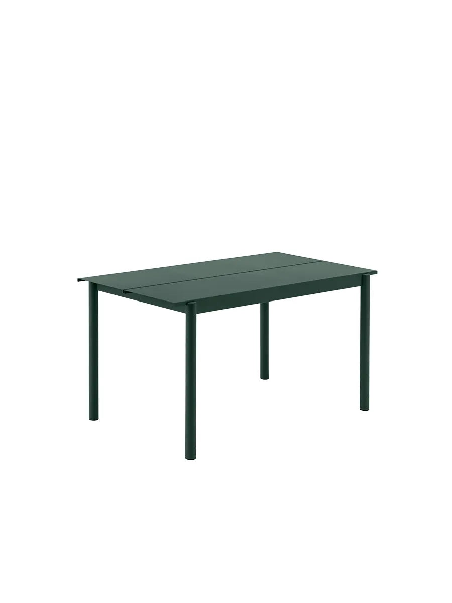 Linear Steel Bord, 140x75 cm från Muuto - Dark green - Jacobsen Plus