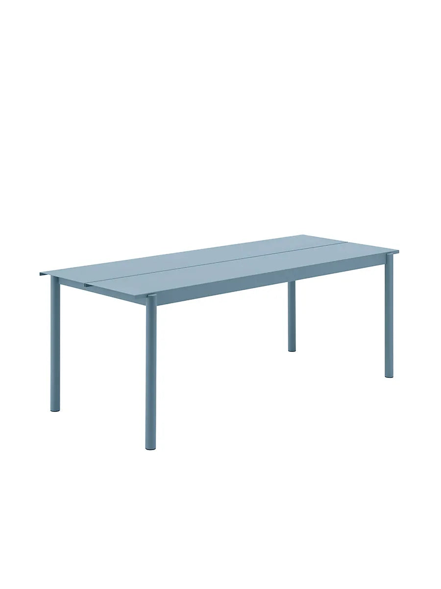 Linear Steel Bord, 220x90 cm från Muuto - Ljusblå - Jacobsen Plus